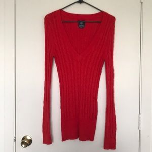 V-neck knit sweater-never worn
